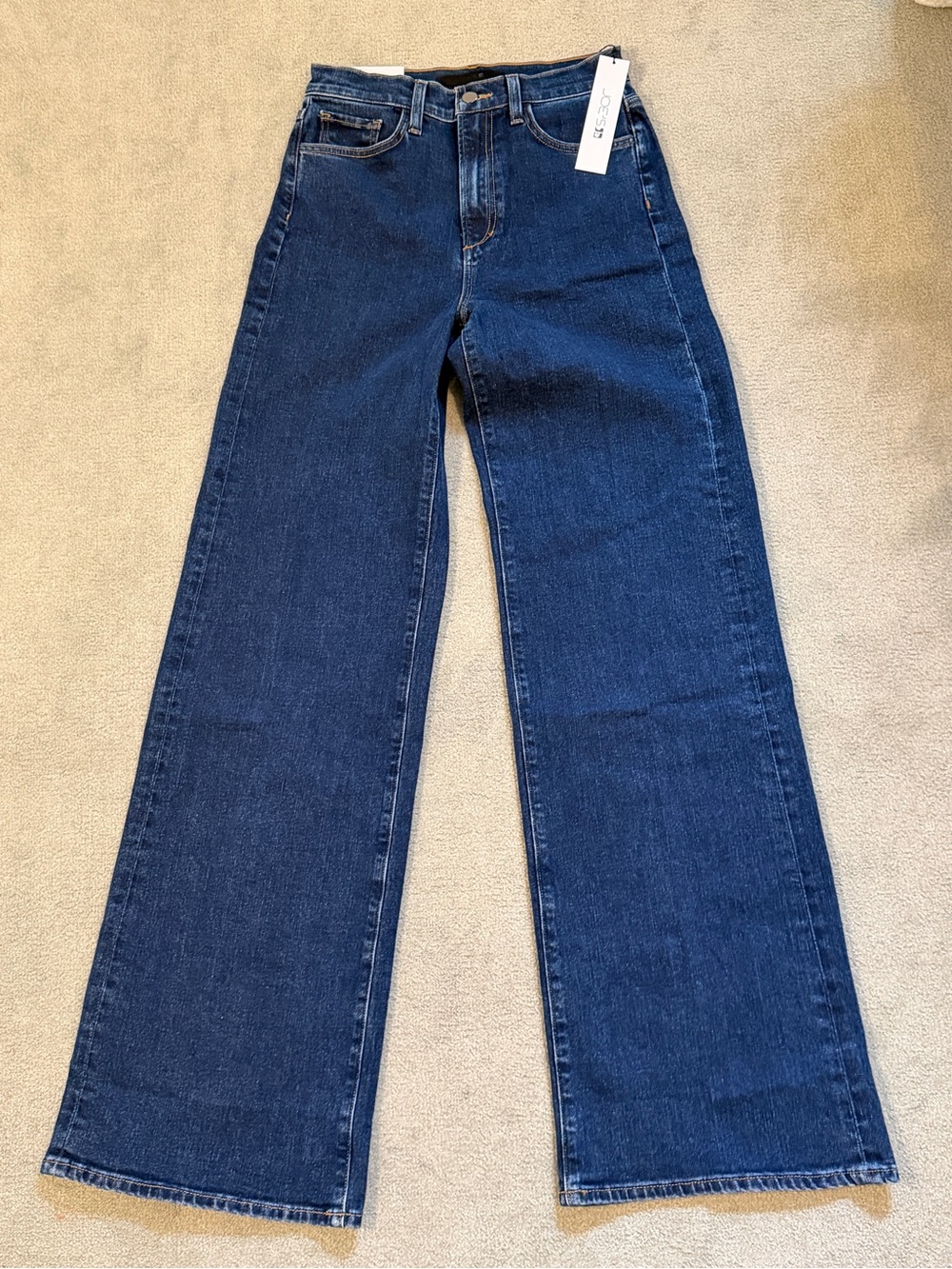 Joe’s Jeans “The Mia” High Rise Wide Leg Long Inseam - NWT - 26x33 - Med Blue - Picture 3 of 12